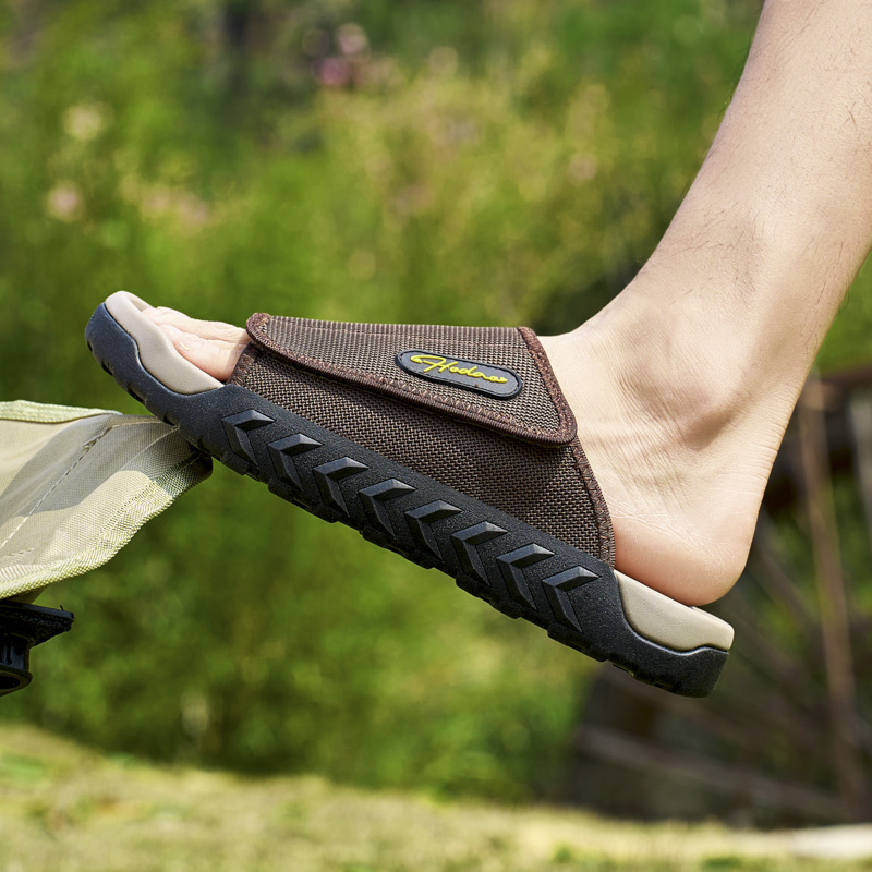 New Men Sports Slippers Outdoo - Sewing Net ulasan dan harga