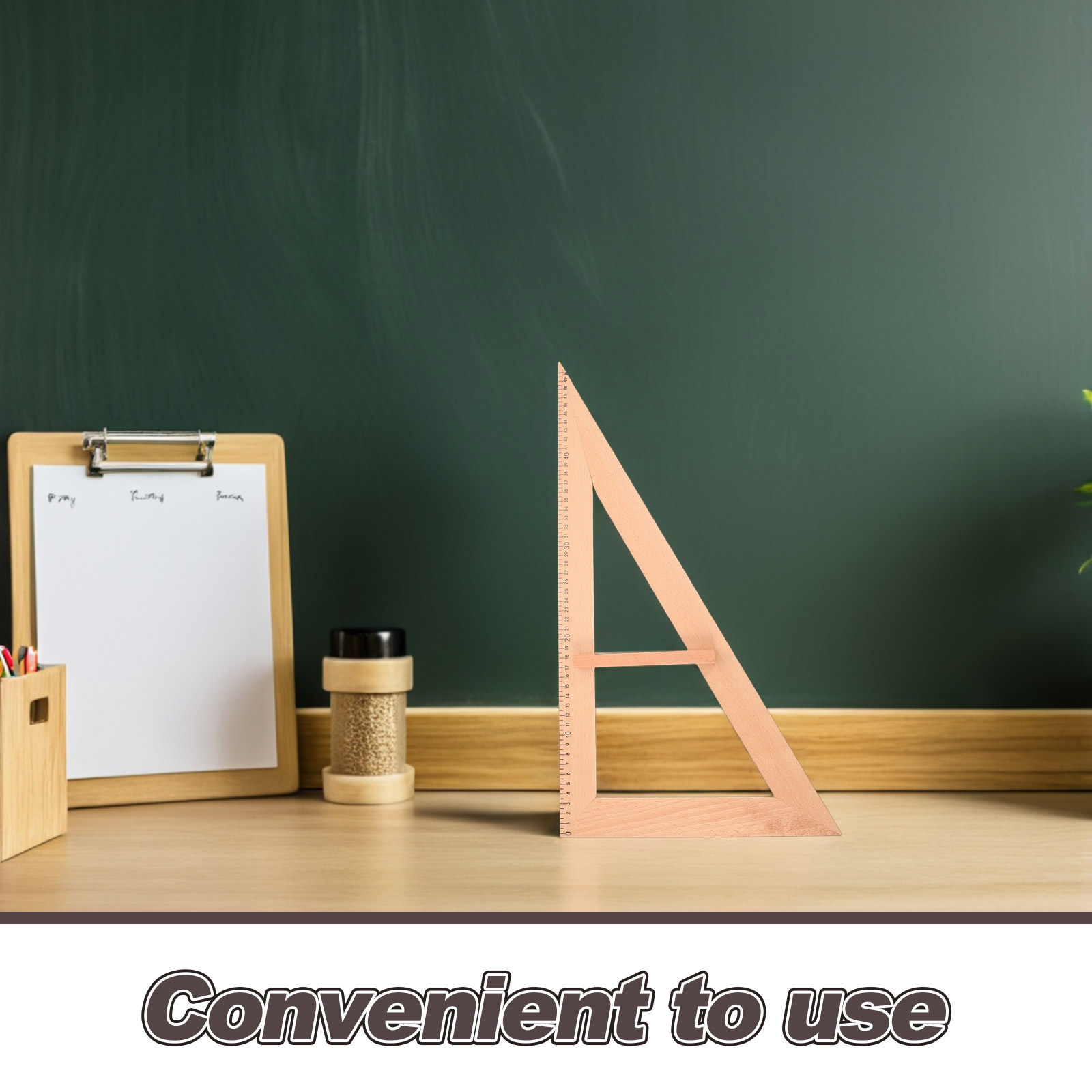2Pcs Solid Wood Measuring Rule - Sewing Art ulasan dan harga