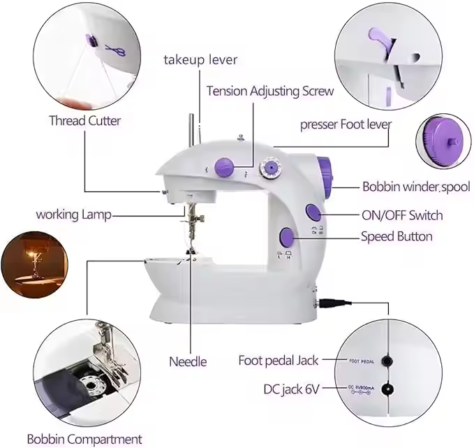 Mini Electric Domestic Home Us - Textile Sewing Factory ulasan dan harga
