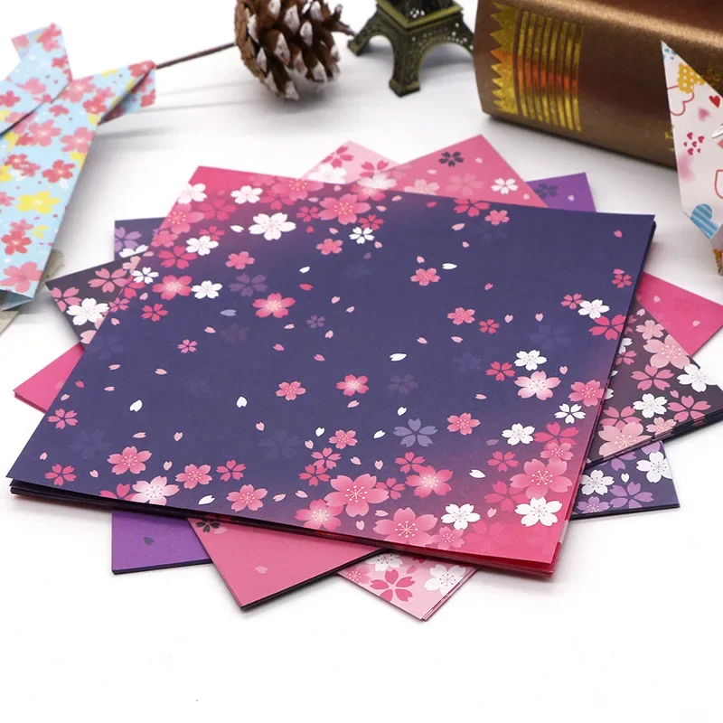 60pcs Japanese Floral Origami  - Pattern Tissue Paper ulasan dan harga