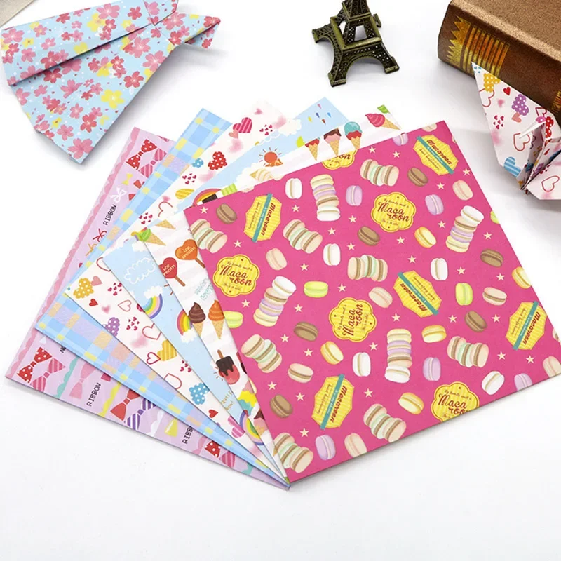 60pcs Japanese Floral Origami  - Pattern Tissue Paper ulasan dan harga