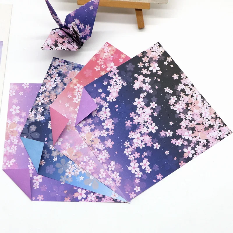 60pcs Japanese Floral Origami  - Pattern Tissue Paper ulasan dan harga