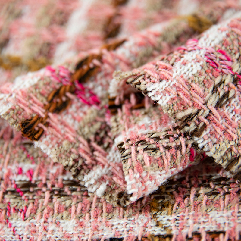 Plaid Tweed Fabric  By The Met - Sewing Tweed ulasan dan harga
