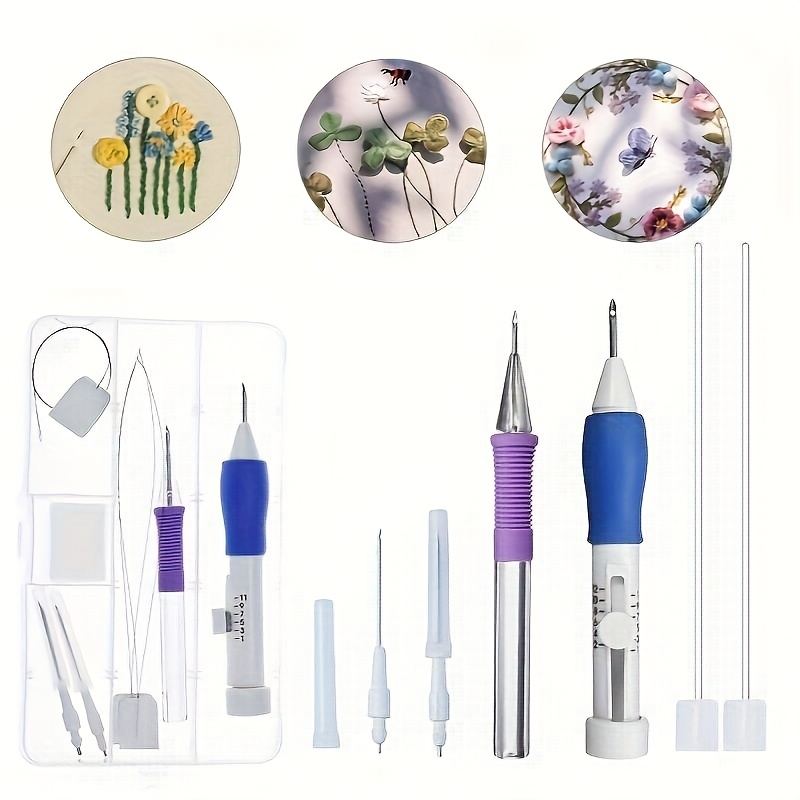 7-Piece Embroidery Punch Needl - Textile Sewing Kit ulasan dan harga