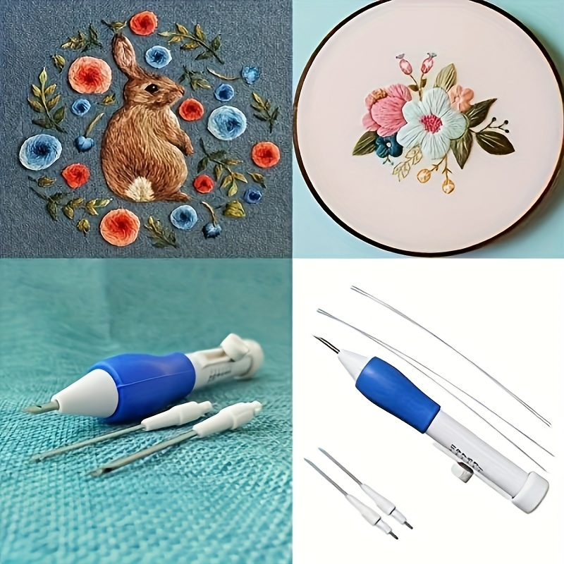 7-Piece Embroidery Punch Needl - Textile Sewing Kit ulasan dan harga