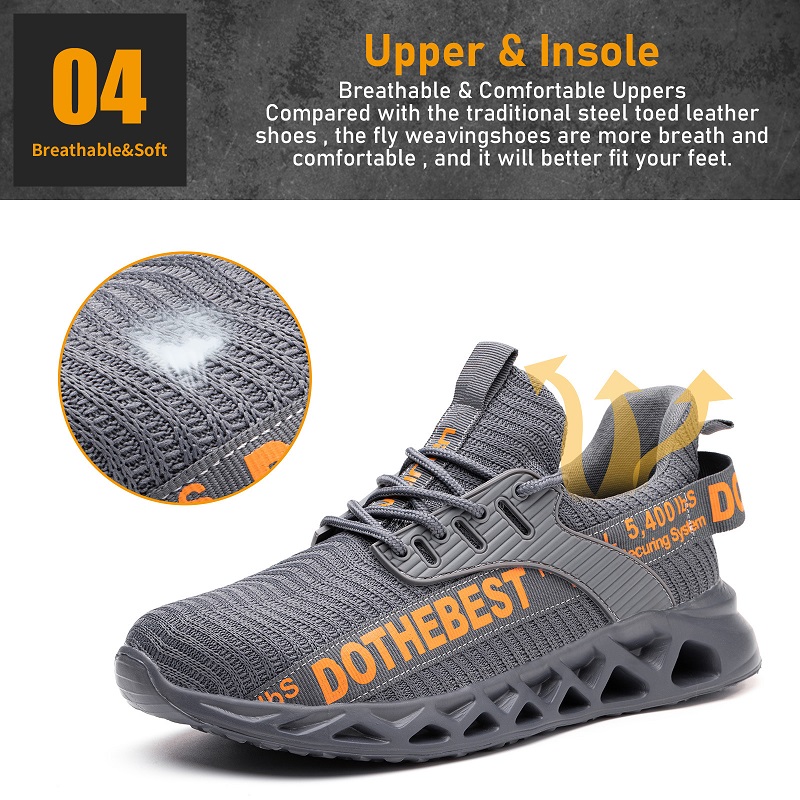 Steel Toe Safety Shoes for Men - Sewing Net ulasan dan harga