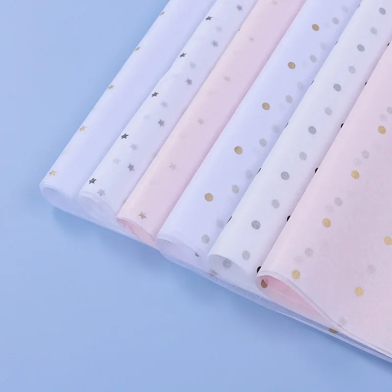 10 Sheets/lot 50*70 Cm Gift Wr - Pattern Tissue Paper ulasan dan harga