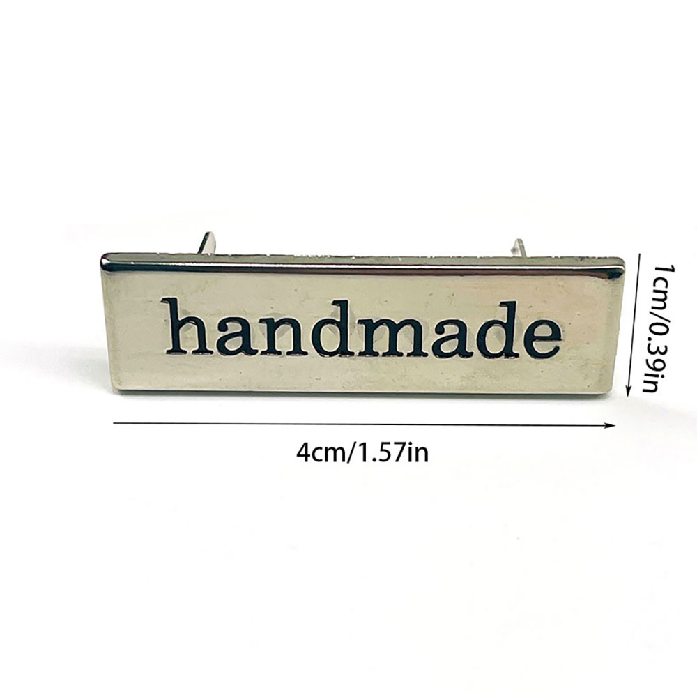 5Pcs Metal Handmade Tag Labels - Sewing Label ulasan dan harga