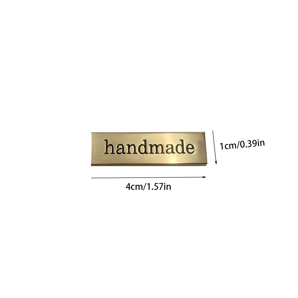 5Pcs Metal Handmade Tag Labels - Sewing Label ulasan dan harga